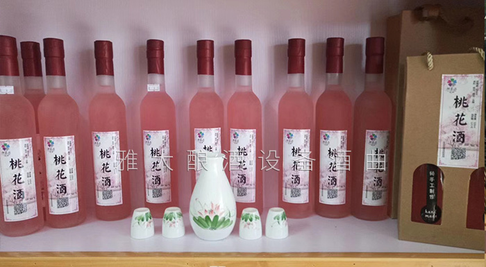桃花源不僅桃花美，用熟料釀酒設備釀造的桃花酒更美-桃花酒