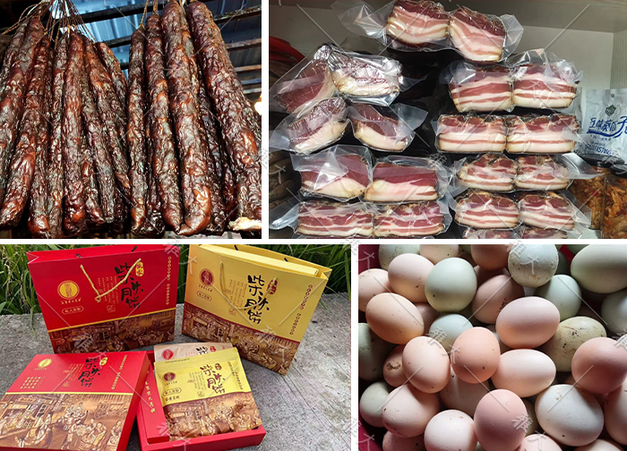 10.11用蒸餾后的酒糟來養(yǎng)豬和雞，制作成土特產(chǎn)